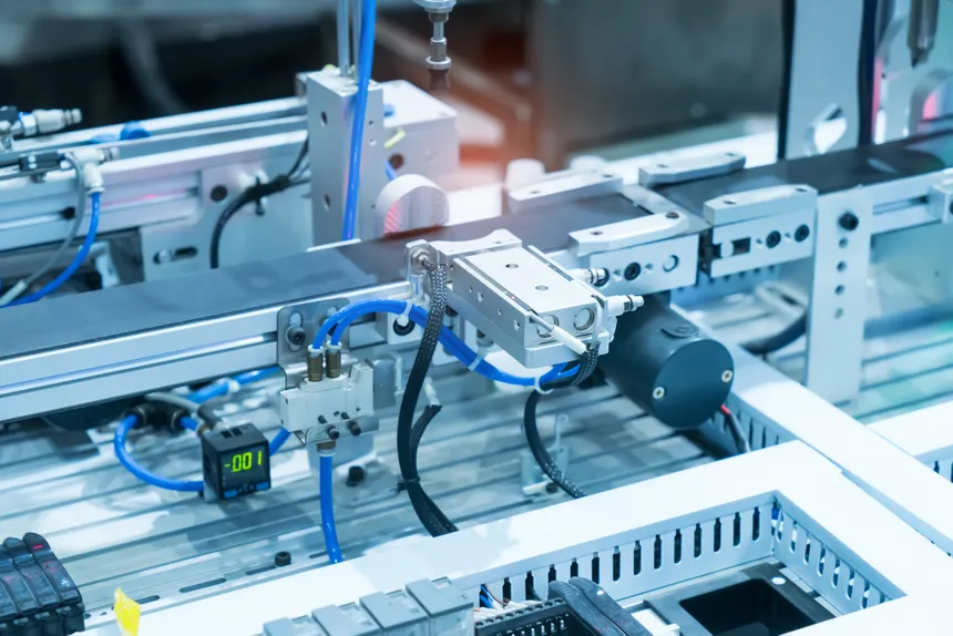 Industrial fitting and maintenance workspace